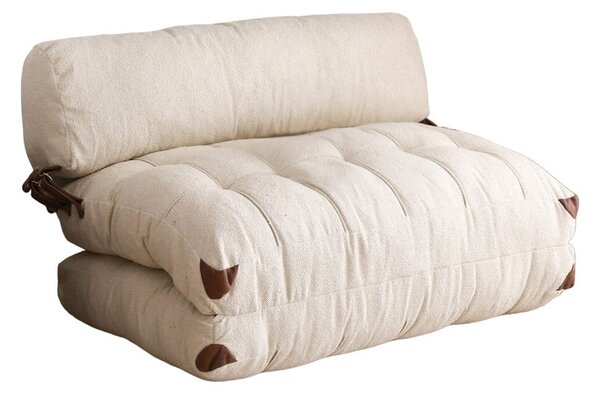Canapea extensibilă cu 2 locuri Fold Crem 120x79x75 cm