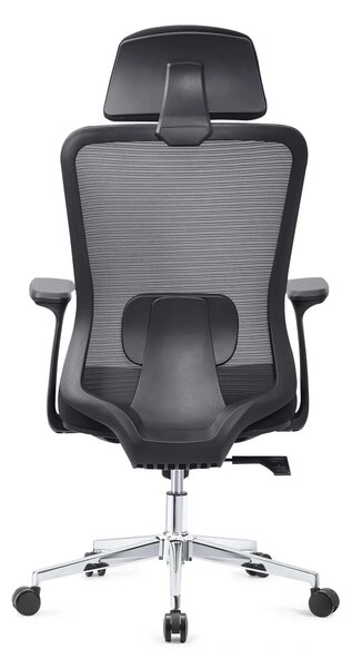 Scaun ergonomic, spatar Mesh, sezut textil, Negru