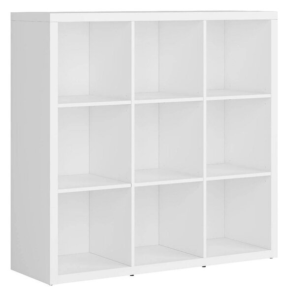 Biblioteca NEPO PLUS, alb, PAL, 114x39x111 cm