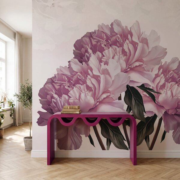Fototapet Bujori înfloriți în nuanțe delicate, Fototapet flori, Fototapet populare, w03545v1 - Tapeko.ro