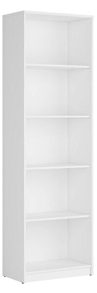 Biblioteca NEPO PLUS, alb, PAL, 60x34x197 cm