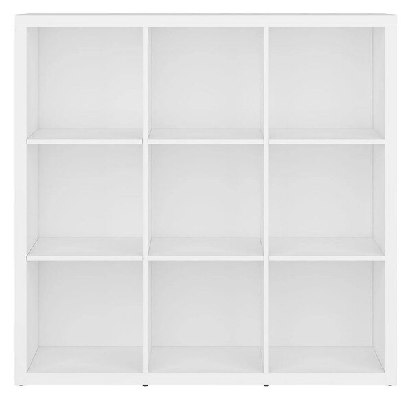 Biblioteca NEPO PLUS, alb, PAL, 114x39x111 cm