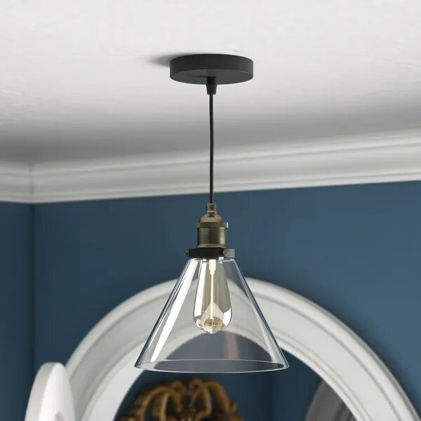 Lampa DE TAVAN SUSPENDABILA din sticla Verto A Transparent APP042-1CP