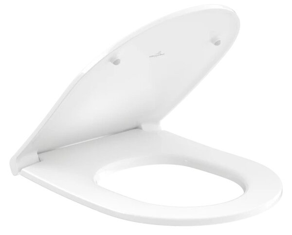 Set vas WC suspendat, Villeroy & Boch, Universo, cu capac soft close și quick release, alb