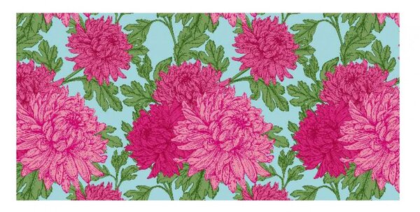 Panou bucatarie, protectie plita, aragaz, antistropire, print UV model Tapet Floral 9, 60x50 cm