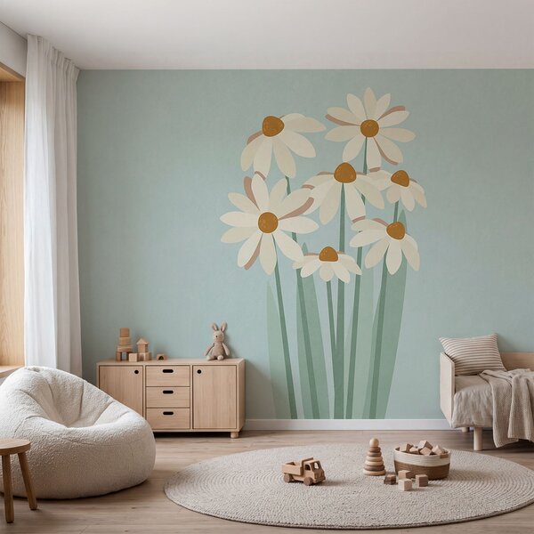 Fototapet Buchet de flori albe, Fototapet flori, Fototapet populare, t00748 - Tapeko.ro