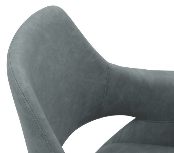 SCAUN TIP FOTOLIU MARINA -IMITATIE DE PIELE - GRI