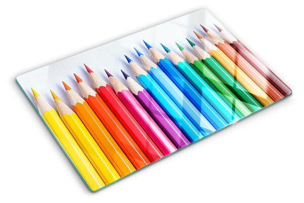 Tocător de bucătărie Creioane colorate la rând