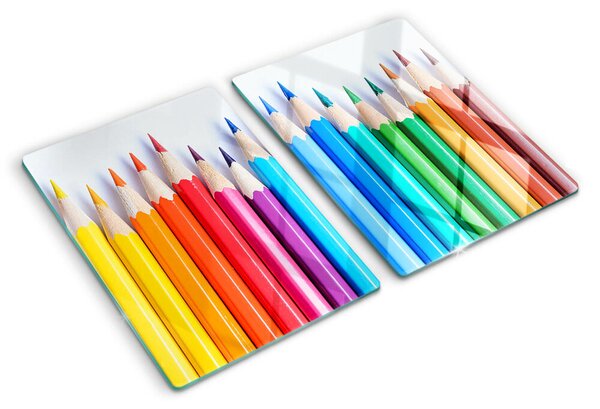 Tocător de bucătărie Creioane colorate la rând