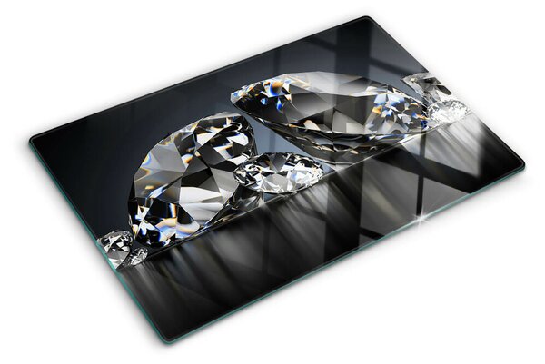 Tocător de bucătărie Diamante pe fundal negru