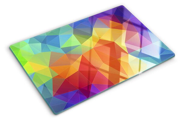 Tocător sticlă Geometria triunghiurilor colorate
