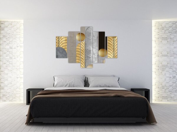 Tablou - Decorațiuni de aur (150x105 cm)