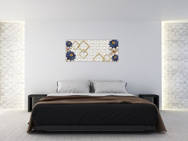 Tablou - Flori de diamant (120x50 cm)