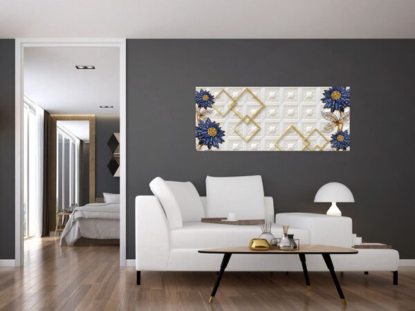 Tablou - Flori de diamant (120x50 cm)