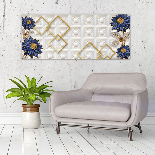 Tablou - Flori de diamant (120x50 cm)