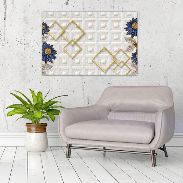 Tablou - Flori de diamant (90x60 cm)