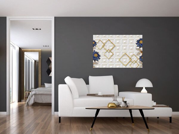 Tablou - Flori de diamant (90x60 cm)
