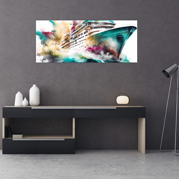 Tablou - Acuarelă mare (120x50 cm)