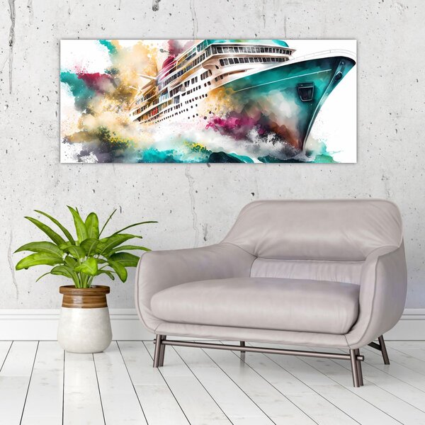 Tablou - Acuarelă mare (120x50 cm)