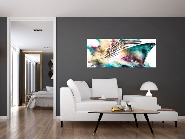 Tablou - Acuarelă mare (120x50 cm)