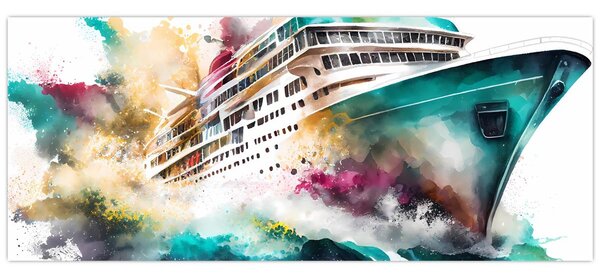 Tablou - Acuarelă mare (120x50 cm)