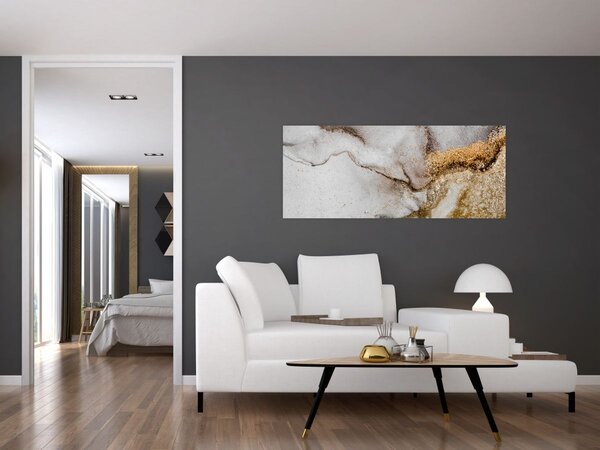 Tablou - Cerneală de marmură (120x50 cm)