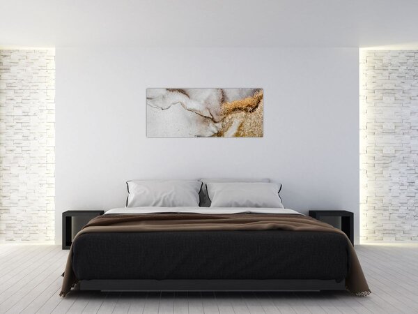 Tablou - Cerneală de marmură (120x50 cm)