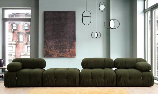 Canapea modulara Bubble O1 Verde 95x95x75 cm