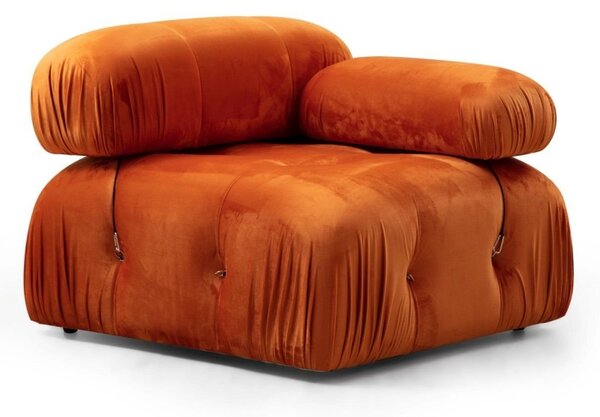 Canapea modulara Bubble Portocaliu 95x95x75 cm