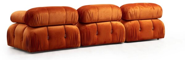 Canapea modulara Bubble Portocaliu 95x95x75 cm
