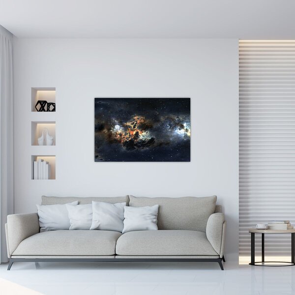 Tablou - Universul cu Nebula (90x60 cm)