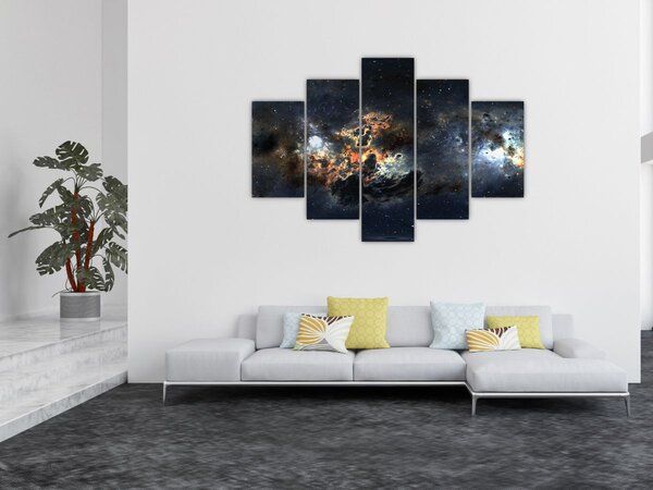 Tablou - Universul cu Nebula (150x105 cm)
