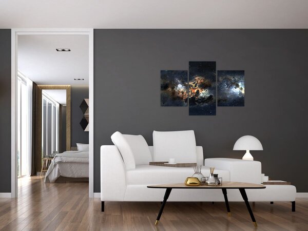 Tablou - Universul cu Nebula (90x60 cm)