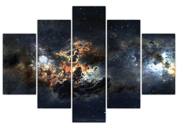 Tablou - Universul cu Nebula (150x105 cm)