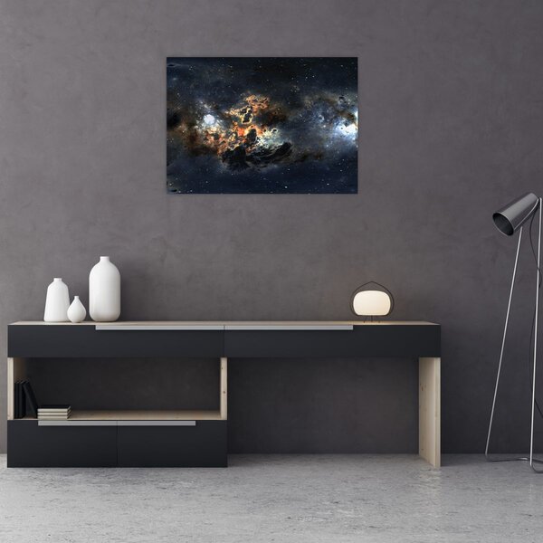 Tablou - Universul cu Nebula (70x50 cm)