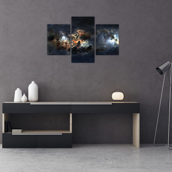 Tablou - Universul cu Nebula (90x60 cm)