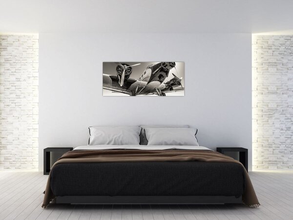 Tablou - Avioane istorice (120x50 cm)