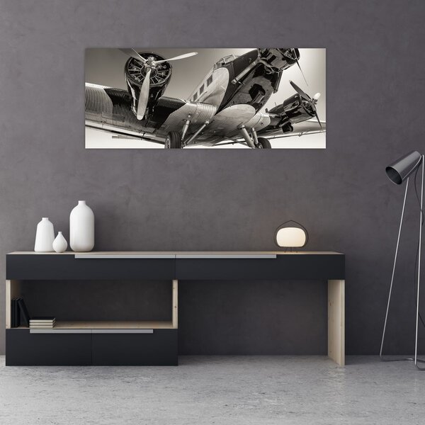 Tablou - Avioane istorice (120x50 cm)