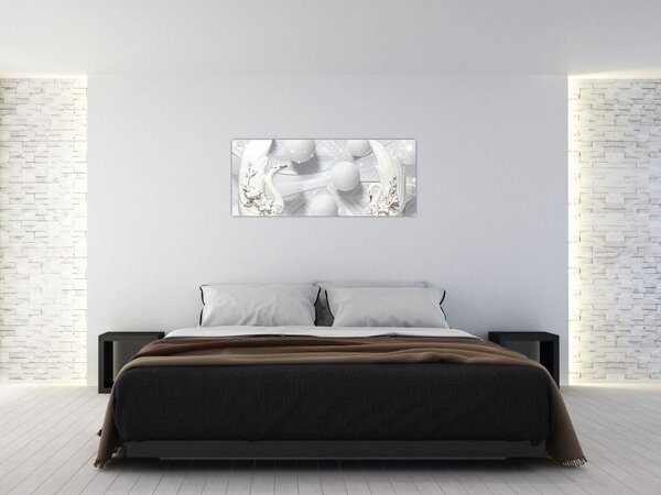 Tablou - Lebăda de aur pe apă (120x50 cm)
