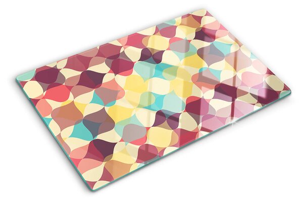 Tocător sticlă Geometria cercurilor colorate