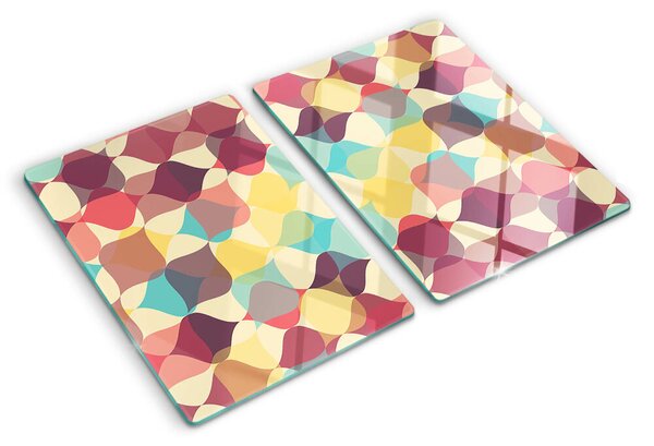 Tocător sticlă Geometria cercurilor colorate
