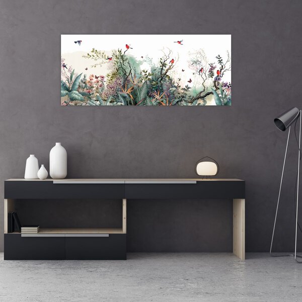 Tablou - Peisaj natural, acvariu (120x50 cm)