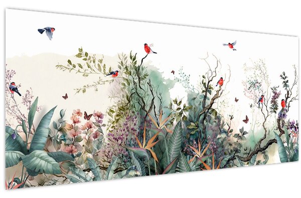 Tablou - Peisaj natural, acvariu (120x50 cm)
