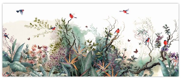 Tablou - Peisaj natural, acvariu (120x50 cm)