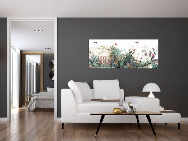 Tablou - Peisaj natural, acvariu (120x50 cm)