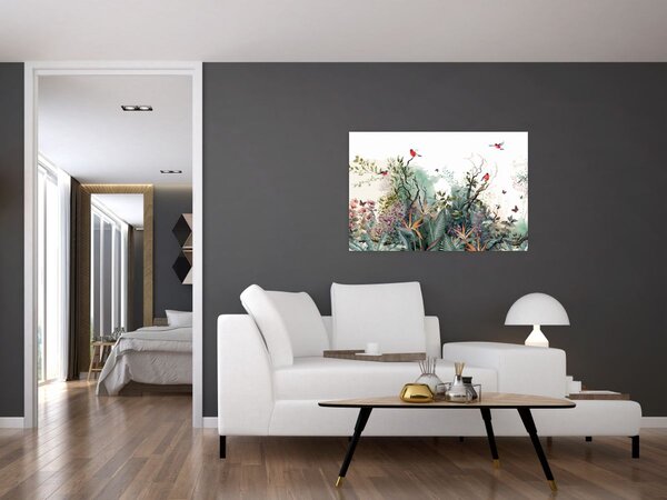 Tablou - Peisaj natural, acvariu (90x60 cm)