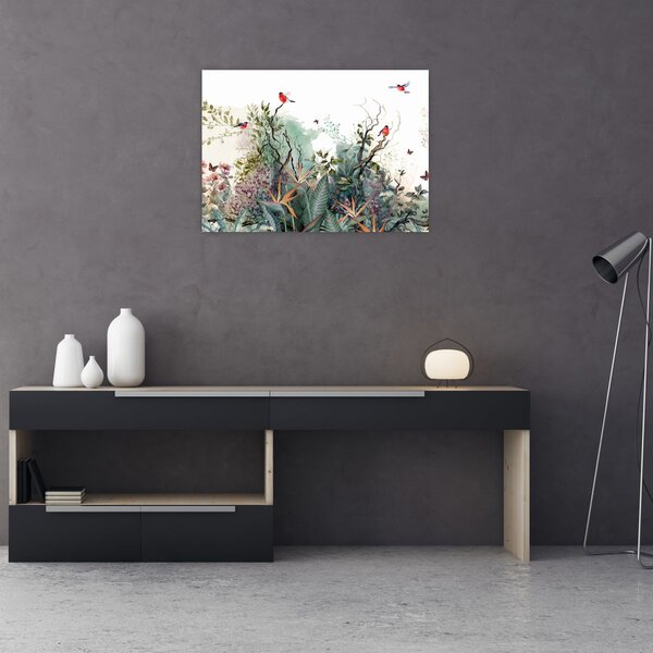 Tablou - Peisaj natural, acvariu (70x50 cm)