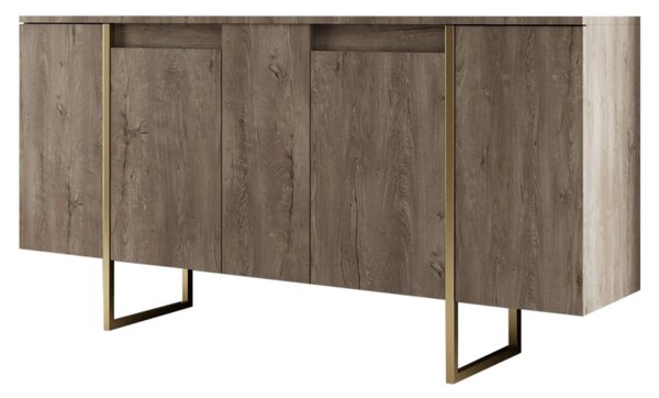 Consolă Luxe Nuc 160x35x80 cm