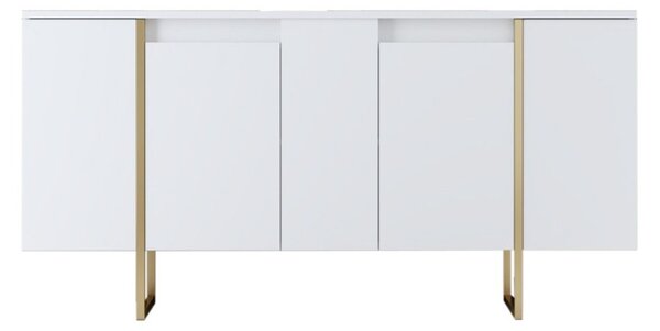 Consola Luxe Alb 160x35x80 cm