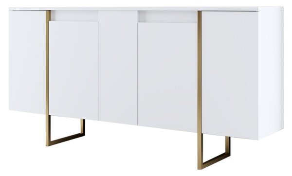 Consola Luxe Alb 160x35x80 cm